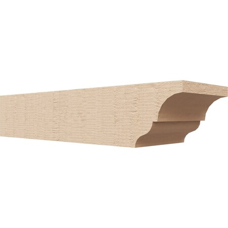 Ekena Millwork 6in. W x 4in. H x 20in. L Asheboro Woodgrain TimberThane Rafter Tail, Primed Tan RFTUR06X04X20ASHRCPR